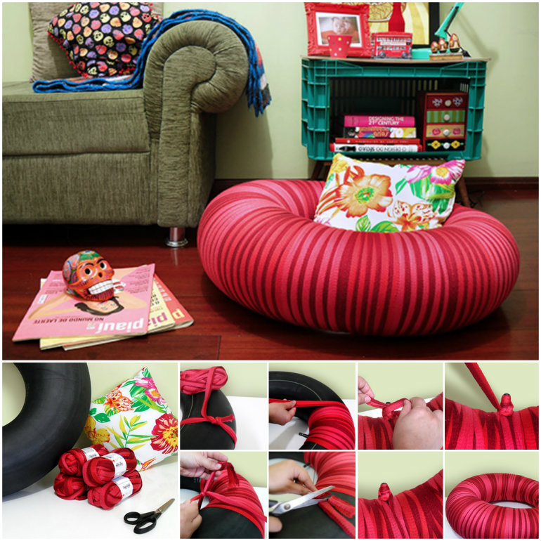 DIY Tire Tube Chair
