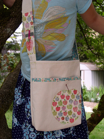 Summer sewing reading book bag