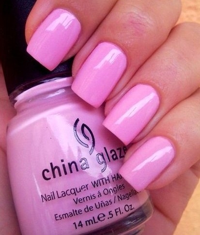 China glaze pink nails