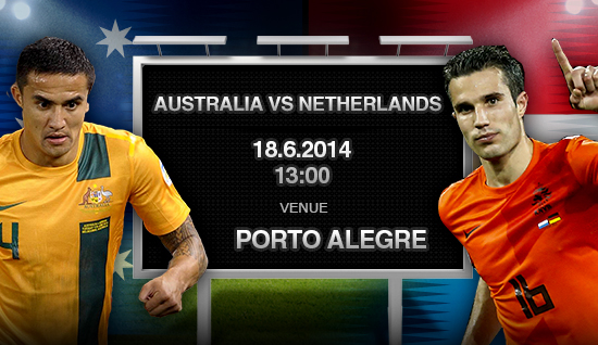 Australia vs Netherlands, FIFA 2014 