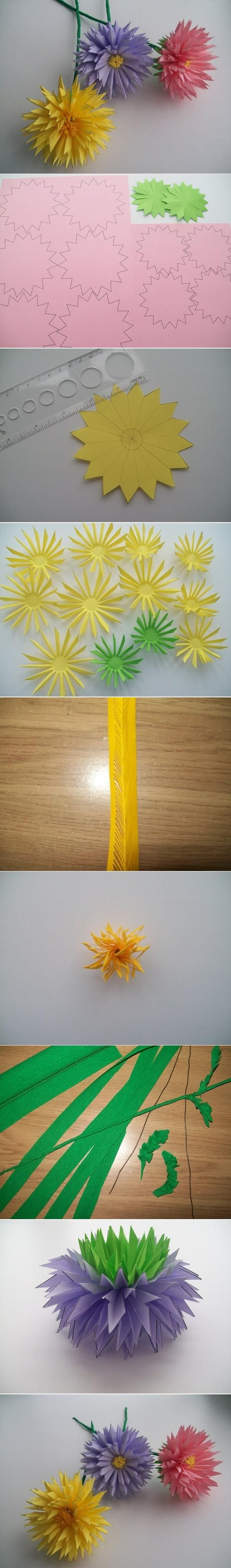 DIY Paper Asters DIY Paper Asters