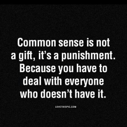 common sense