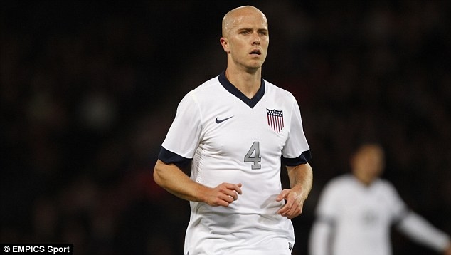 Middle man Michael Bradley of Team USA Middle man Michael Bradley of Team USA