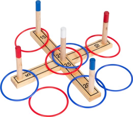 Trademark Innovations Ring Toss  Pine Wood - 8 Rings Included