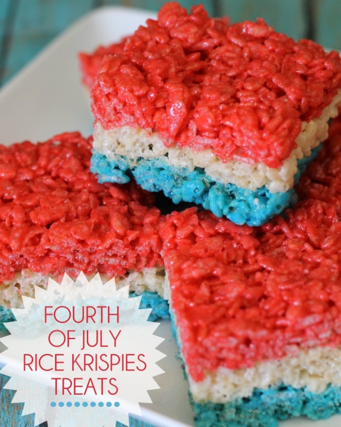 Fourth of July Rice Krispie Treats Fourth of July Rice Krispie Treats