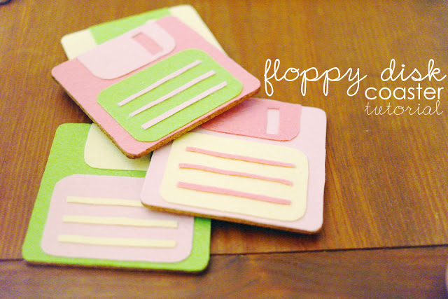 Floppy disk coaster Floppy disk coaster