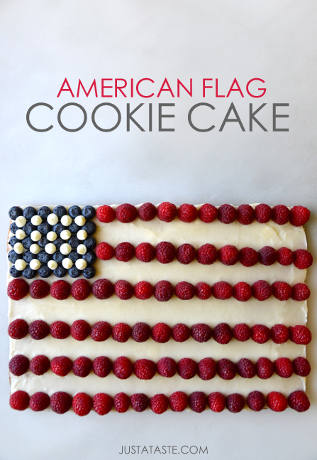 American Flag Cookie Cake American Flag Cookie Cake