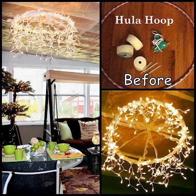 Hula Hoop Chandelier Hula Hoop Chandelier