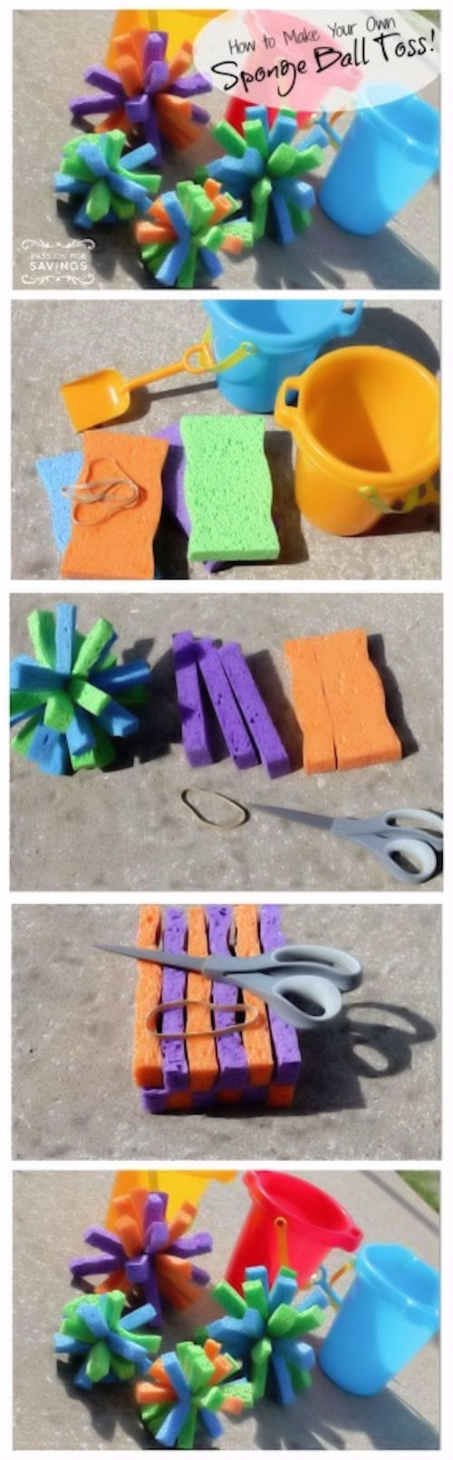 How to Make Your Own Sponge Ball Toss How to Make Your Own Sponge Ball Toss