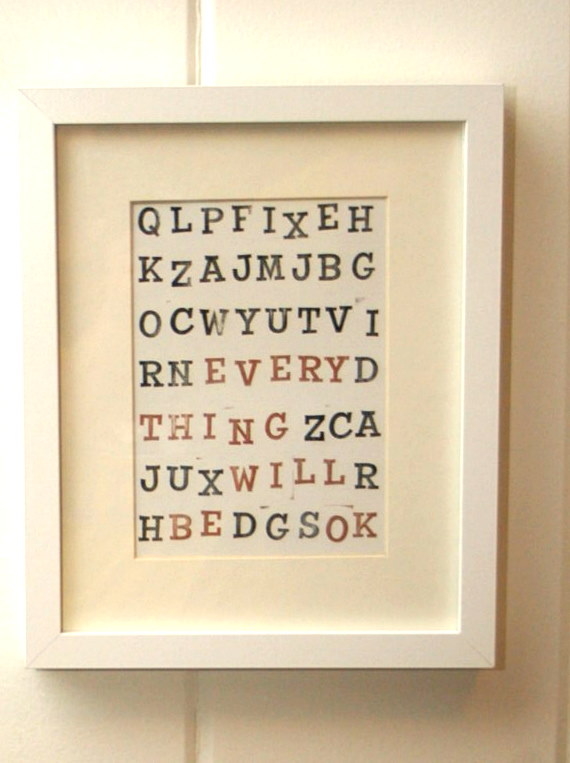 DIY Typographic Art DIY Typographic Art