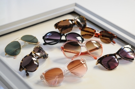 Sunglasses organization frame Sunglasses organization frame