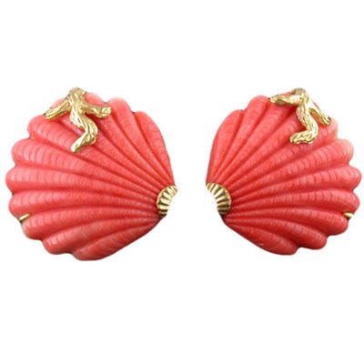 DIY Painted Seashell Earrings