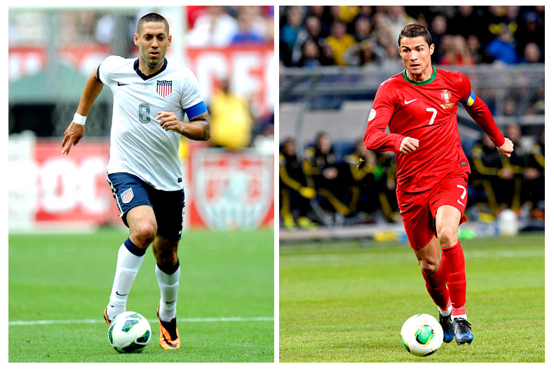 Clint Dempsey faces Christiano Ronaldo World Cup 2014