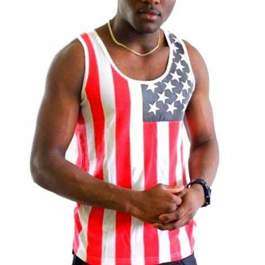 Mens American Flag Tank Top