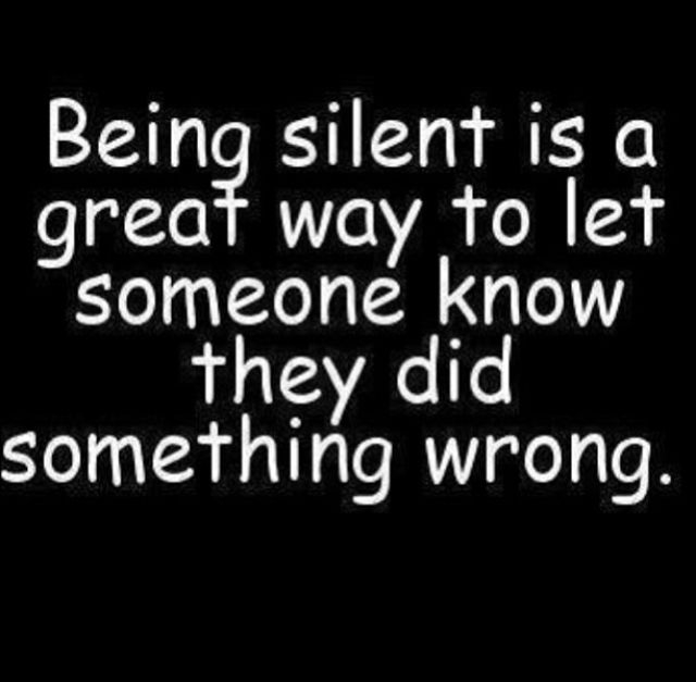 Being Silent