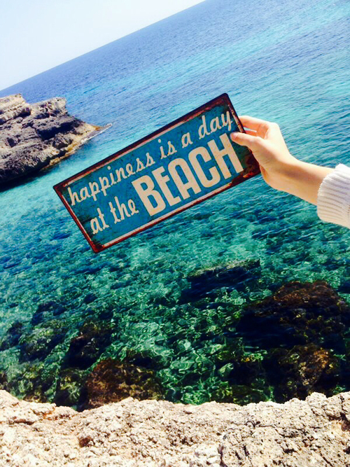 Happiness is a day at the beach