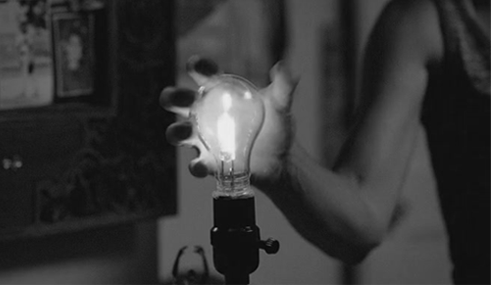 Crushing lightbulb Crushing lightbulb