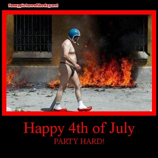 Happy 4th of july, party hard