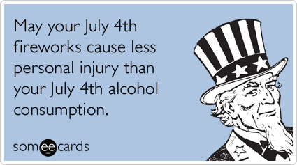 July 4th alcohol consumption 
