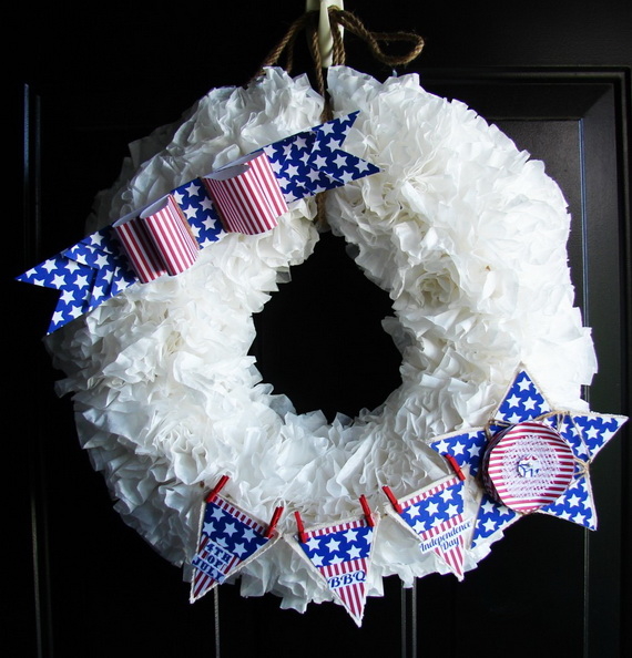 DIY Patriotic Wreath