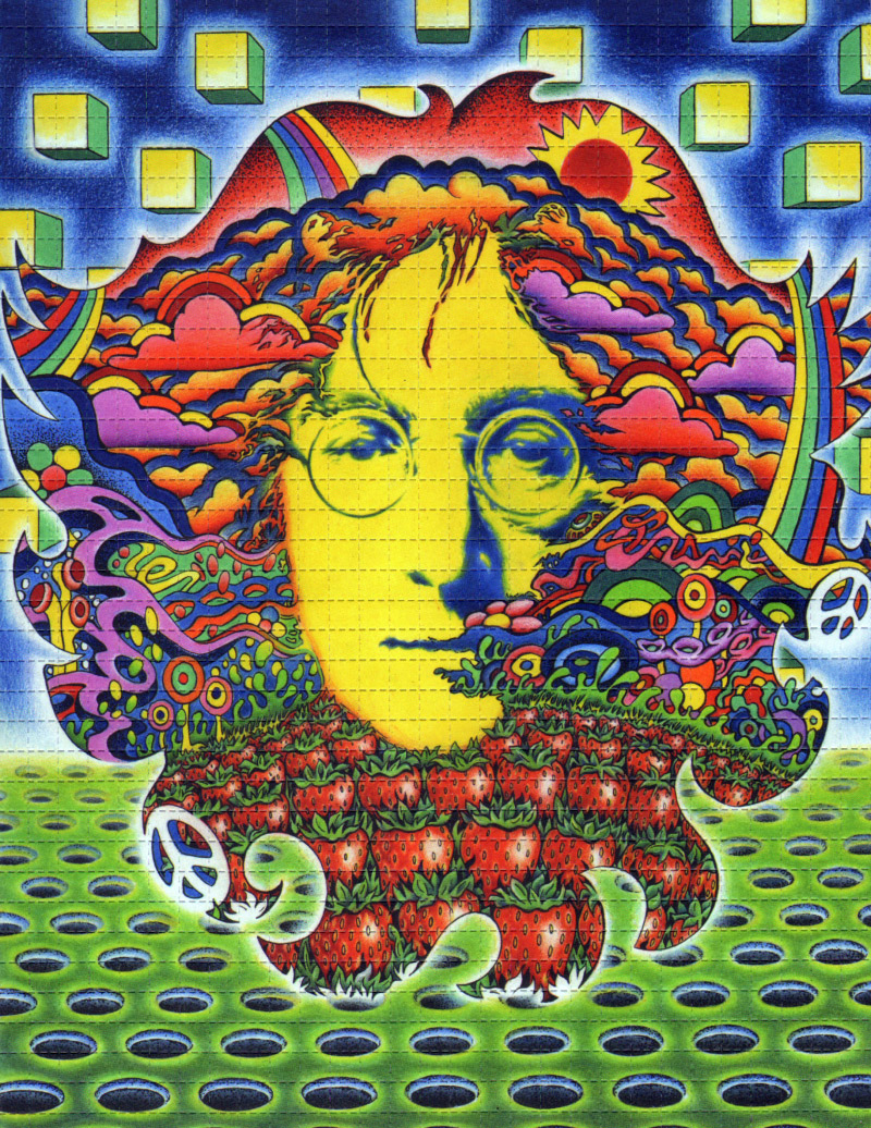 John Lennon Blotter Art John Lennon Blotter Art