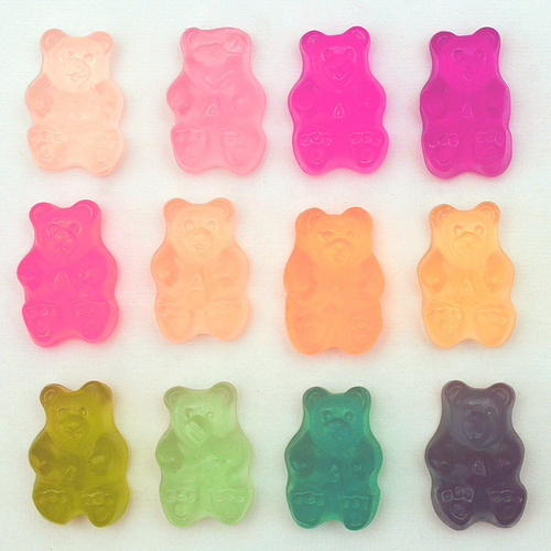 Colorful gummy bears Colorful gummy bears