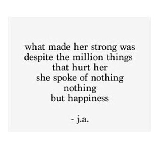 Spoke Nothing But Happiness