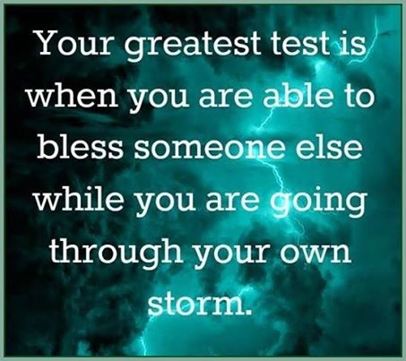 your greatest test