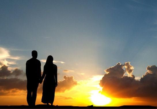 Couple in the sunset