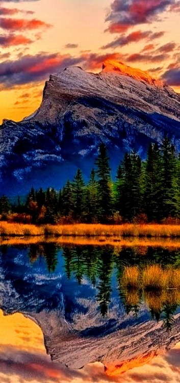 Mountain reflection Mountain reflection