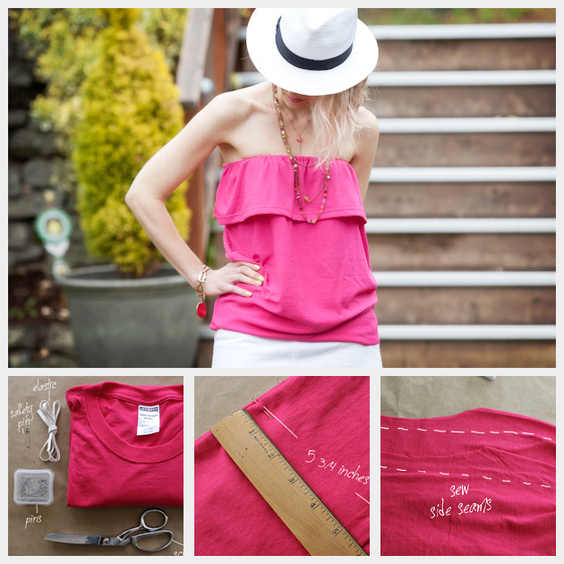 DIY Ruffled Tube Top DIY Ruffled Tube Top