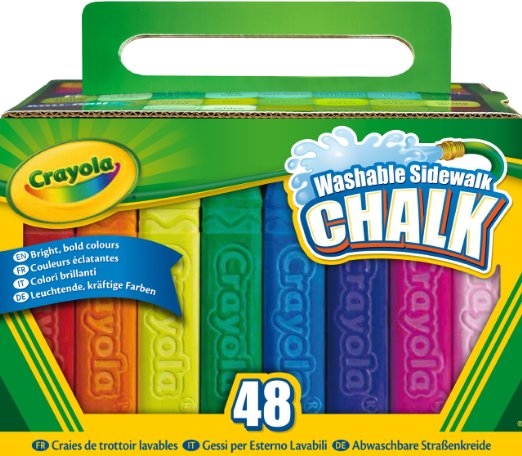 Crayola 48 Count Sidewalk Chalk Time to get messy