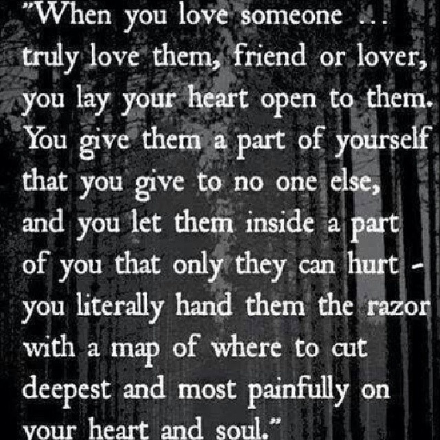 when you love someone
