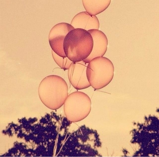 Retro Orange Balloons