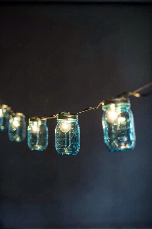 Hanging mason jars Hanging mason jars