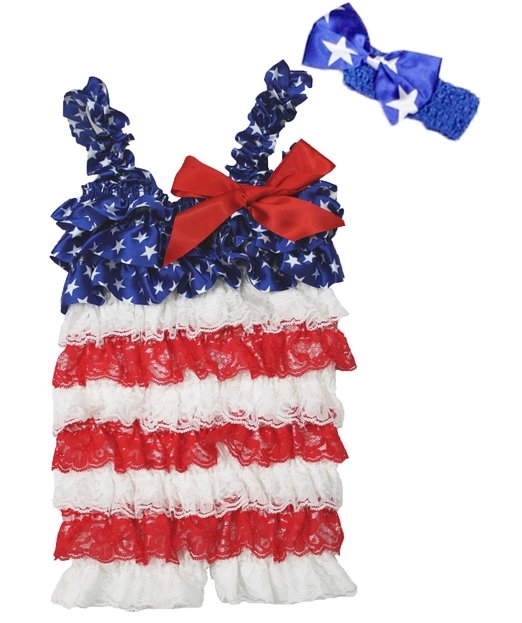 4TH JULY USA Theme Baby One-Piece Romper Jumpsuit 4TH JULY USA Theme Baby One-Piece Romper Jumpsuit