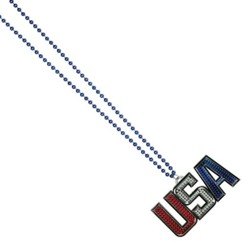 USA Medallion Bead Necklace
