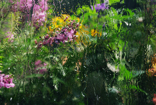 Running raindrops