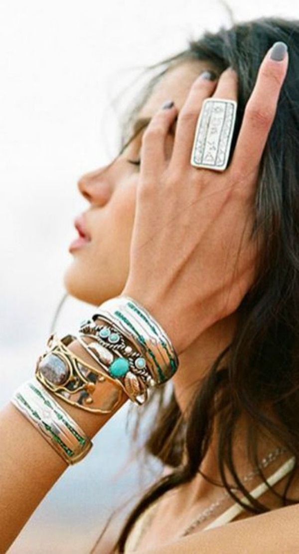 Turquoise & Silver Bracelets & Ring Turquoise & Silver Bracelets & Ring