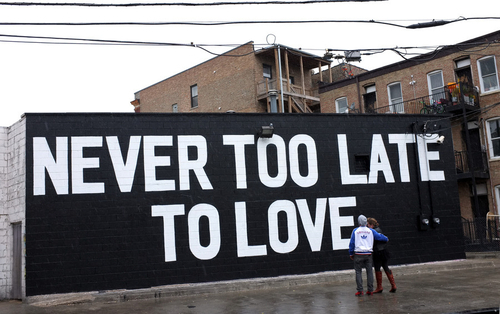Never too late to love Never too late to love