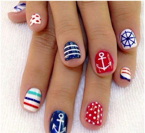 Nautical nails Nautical nails