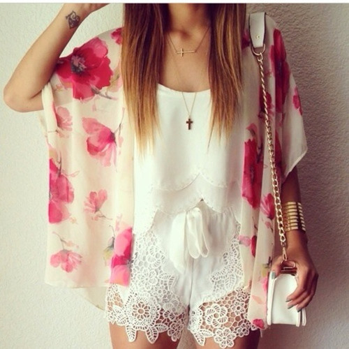 Floral coverup Floral coverup