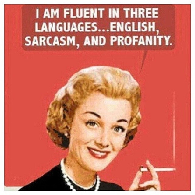 English sarcasm and profanity English sarcasm and profanity