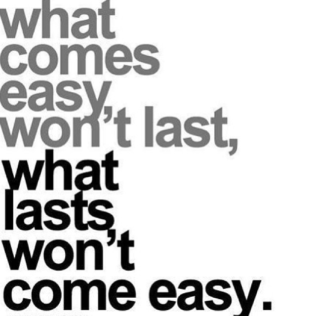 what comes easy what comes easy