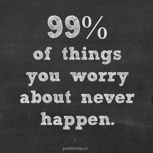 99 percent of things you about never happen 99 percent of things you about never happen