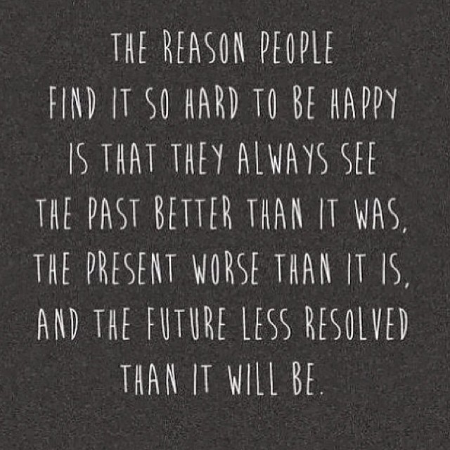 hard to be happy
