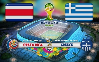 Greece vs Costa Rica Round of 16
