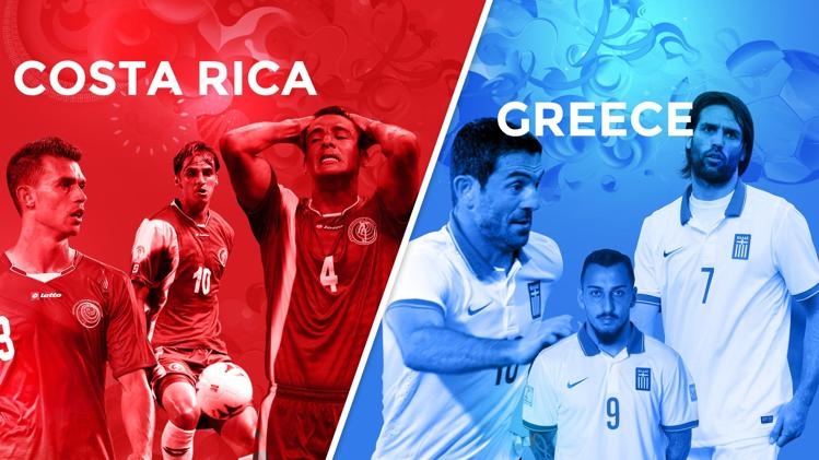 Greece Losses in penalty kicks 5 to 3 to Costa Rica