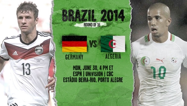 Germany vs Algeria round of 16
