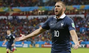 Karim Benzema of France round of 16